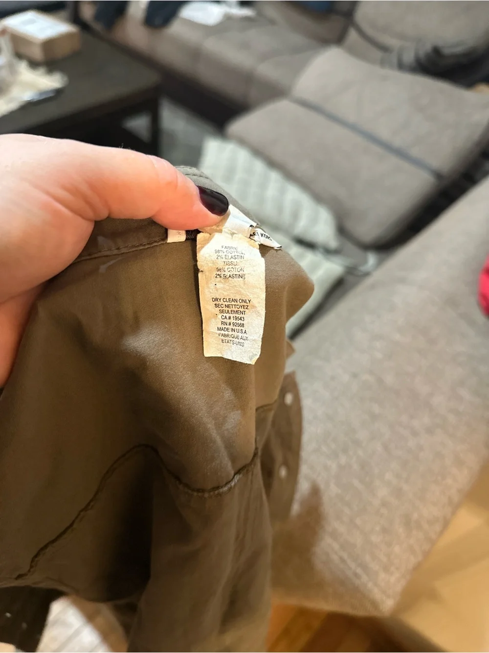 Michael Kors Olive Utility Sleeveless Button-Front Vest